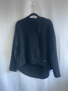 Nike Black Asymmetrical Zip Bomber Jacket